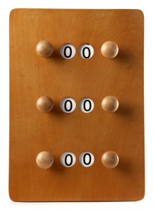 Scorebord hout, model 