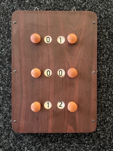 2eHands scorebord hout, model 