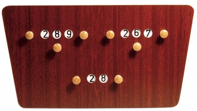 Scorebord hout, model 