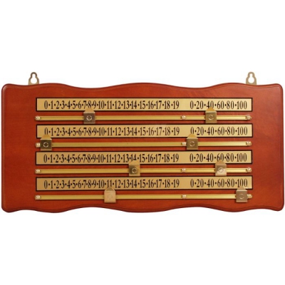Scorebord snooker score 4 pers.
