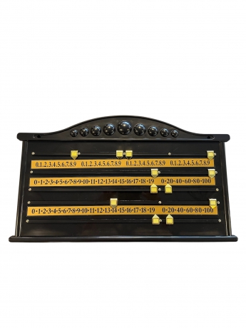 Scorebord snooker economy, kunststof 4 spelers