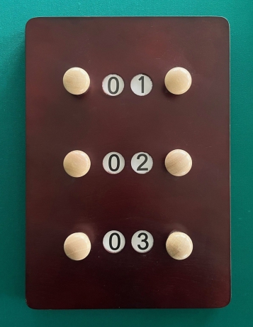 Scorebord hout, model 