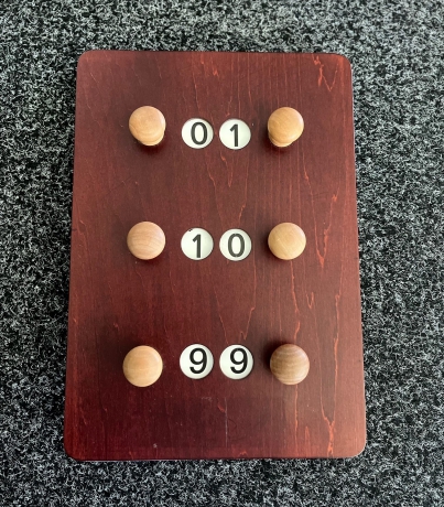 Scorebord hout, model 